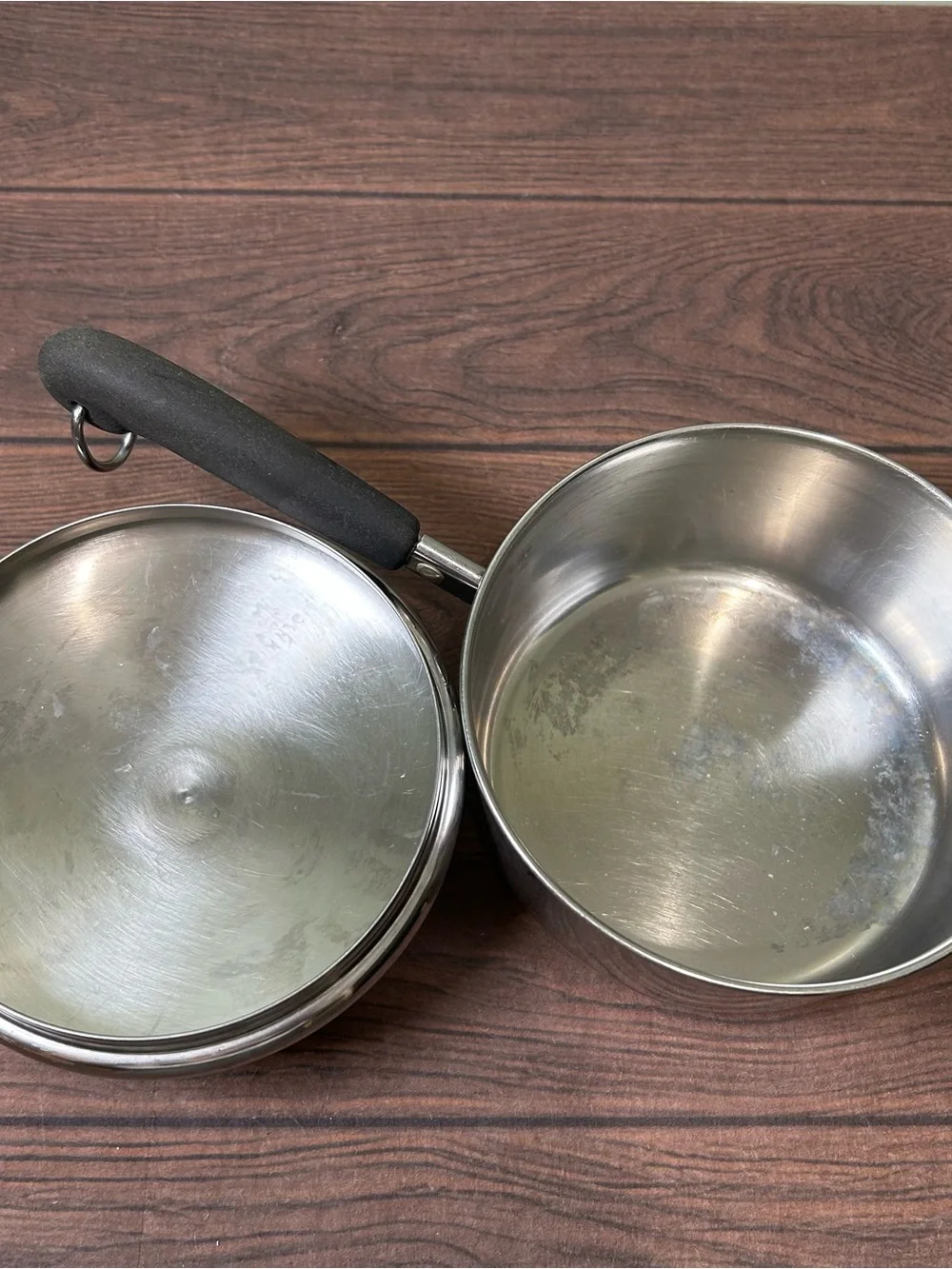 Revere Ware 1801 Copper Clad Sauce 1 QT Pan Pot w/ Lid   RARE USA